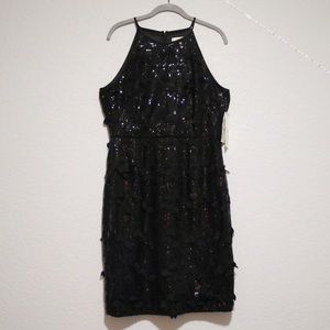 Black Sequin Eliza J Dress